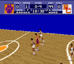 NCAA Basketball screenshot 3 for Super Nintendo